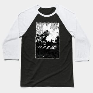 Godzilla Vs the Army Baseball T-Shirt